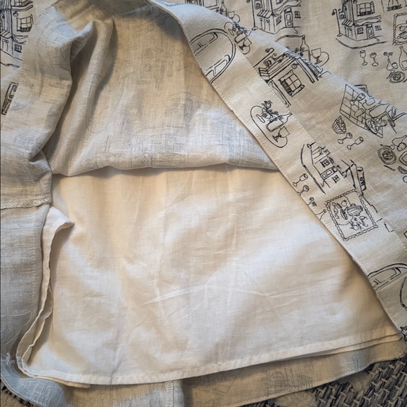 Abercrombie & Fitch Cream Graphic Dress - Picture 3 of 8